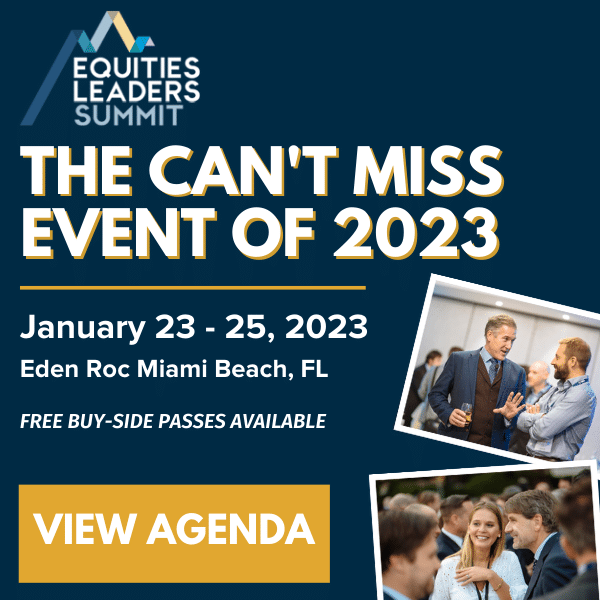 Equities Leaders Summit is Jan. 23-25 in Miami