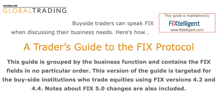 A Trader’s Guide To The FIX Protocol